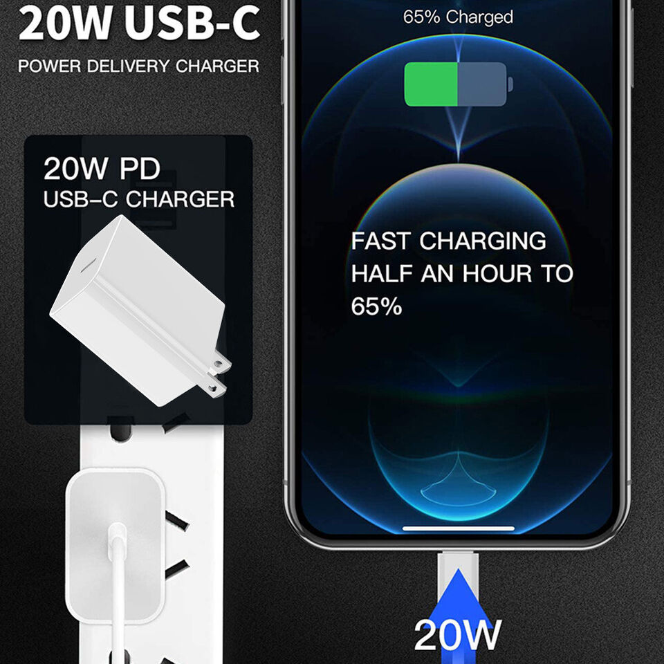 20W PD USB-C Speedy Charger Set for iPhone 15 & iPad Pro