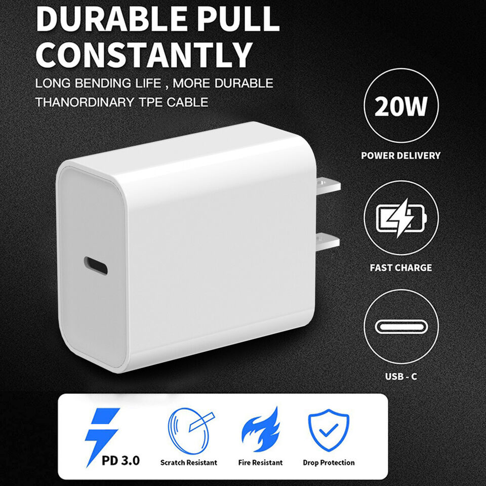 20W PD USB-C Speedy Charger Set for iPhone 15 & iPad Pro
