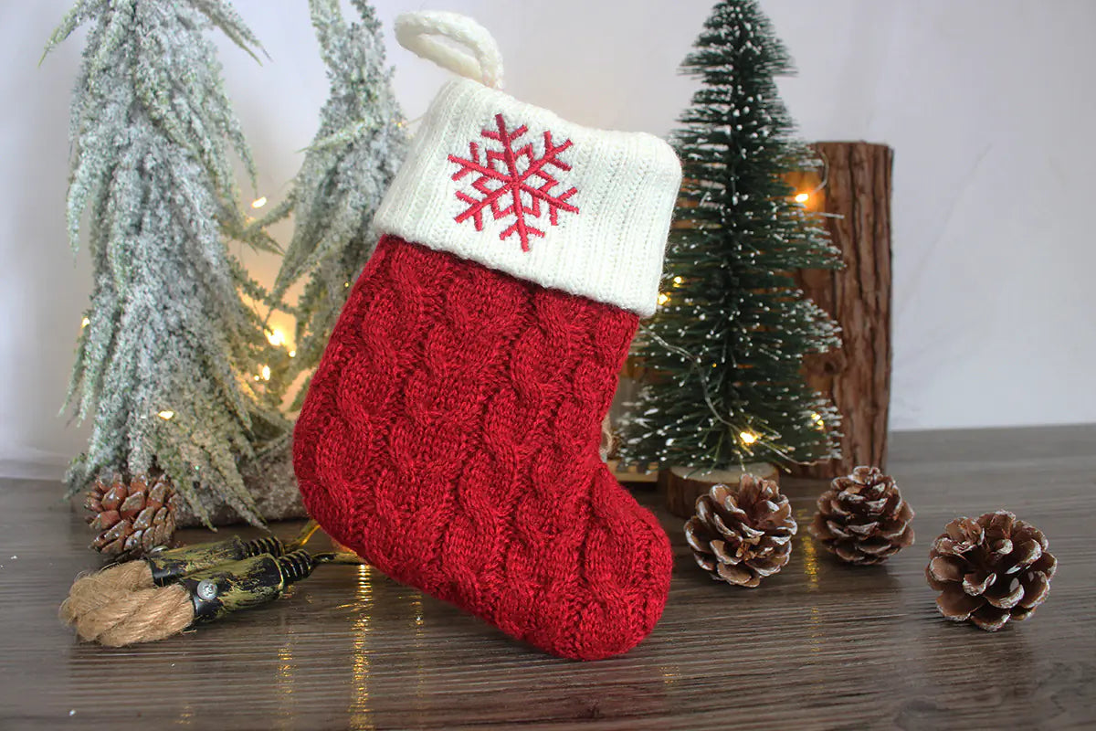 Holiday Letter Knit Socks