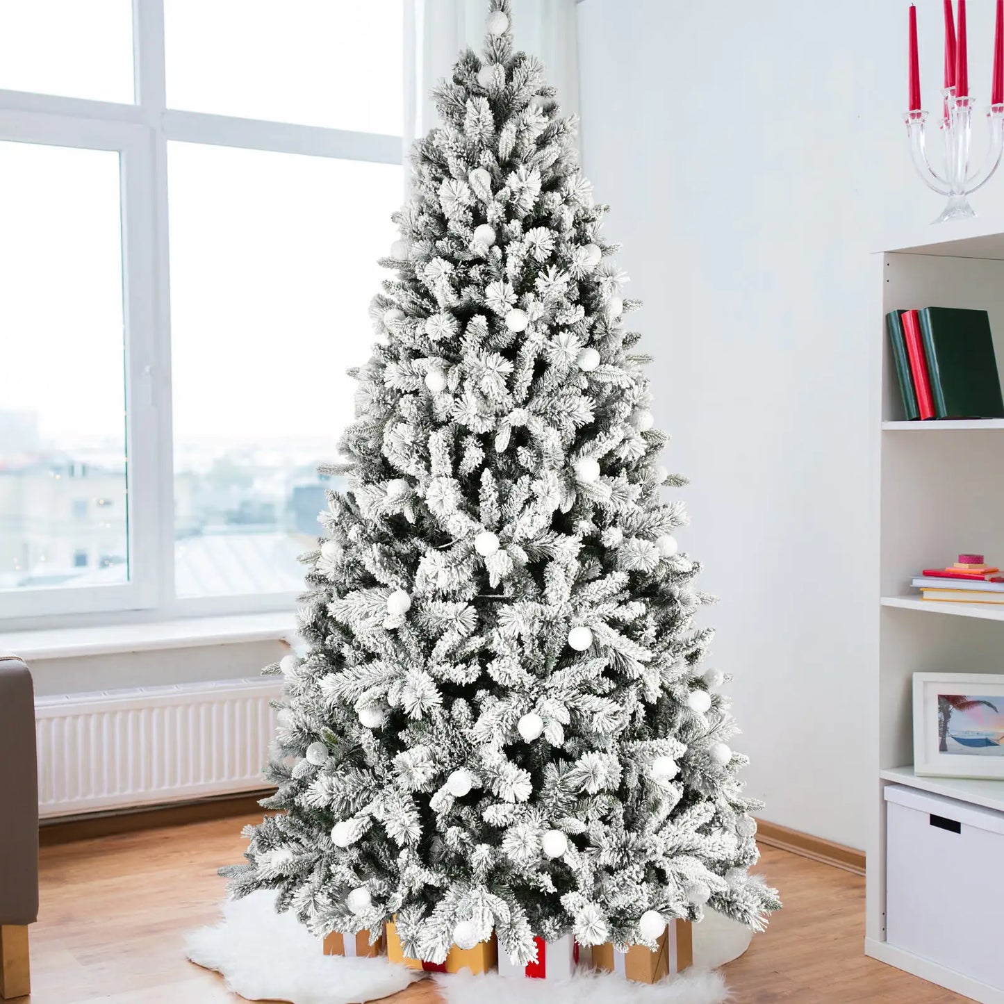 7.5-ft Bi-Color LED Christmas Tree with Memory Line Tech