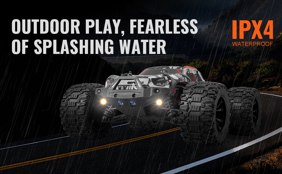 SucceBuy 1:10 38KM/H 4WD RC Car All Terrain Off-Road with 2 Batteries Drift Monster Truck Children Toys for Kids Christmas Gifts