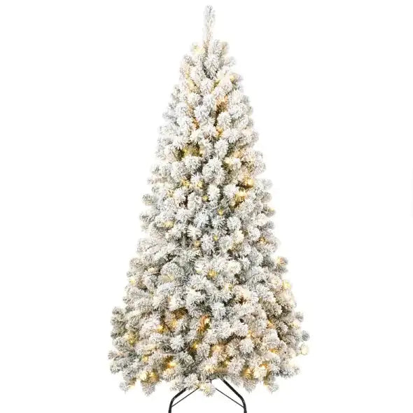 5ft Eco-Friendly Pre-lit Flocked Christmas Tree