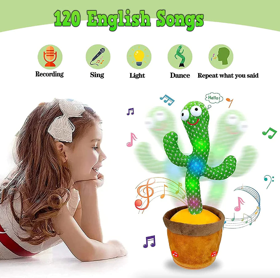 Musical Dancing Cactus Plush Toy