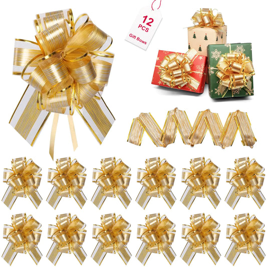 Golden Gala 12-Pc Gift Bow Set